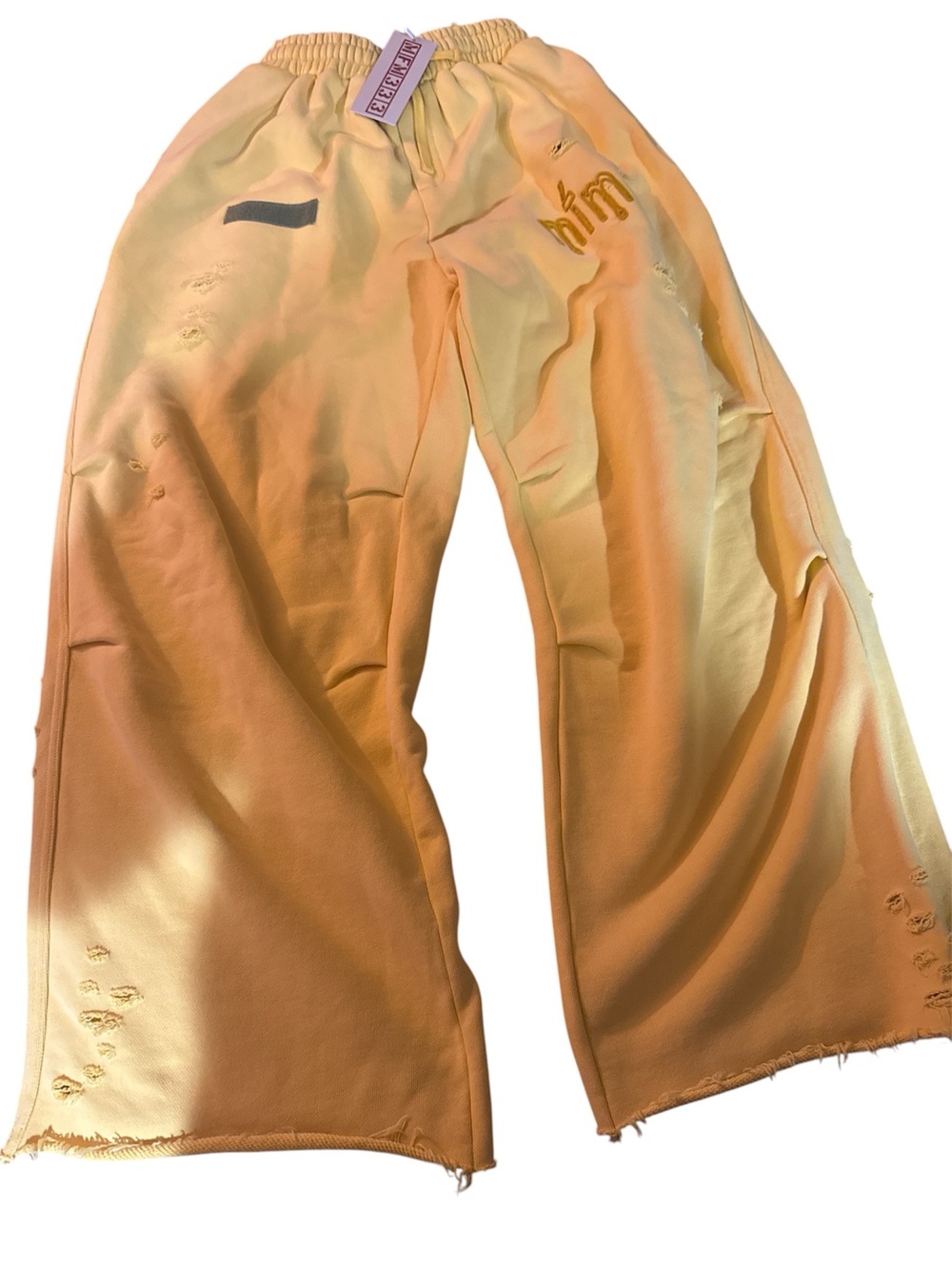 Peach Oversized Wide-Leg Sweatpants Murd333.fm